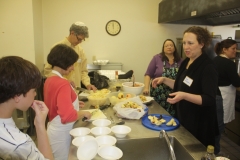 Volunteering in the kitchen