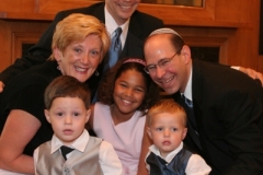 Weisberg wedding photo with family