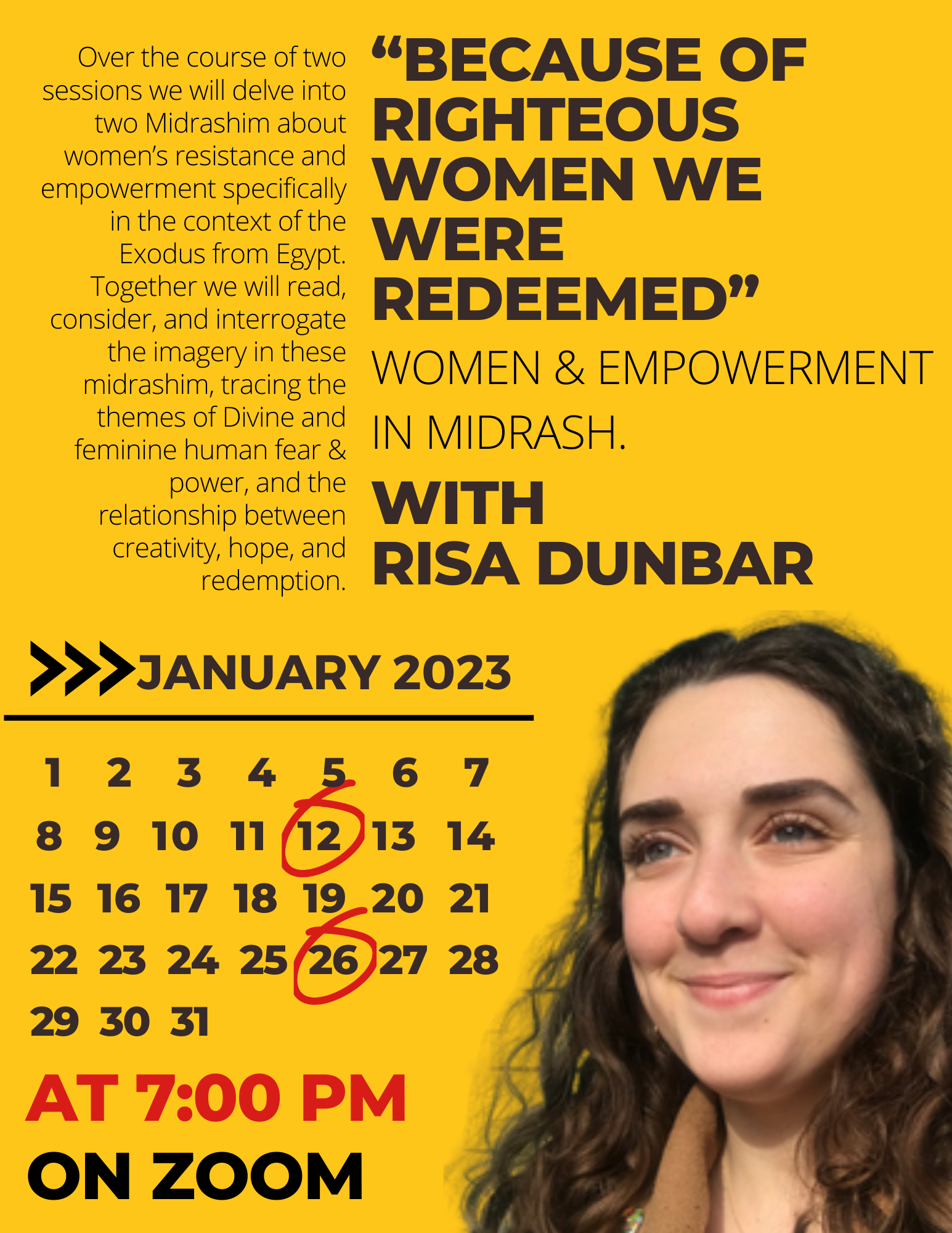 Women & Empowerment in Midrash with Risa Dunbar