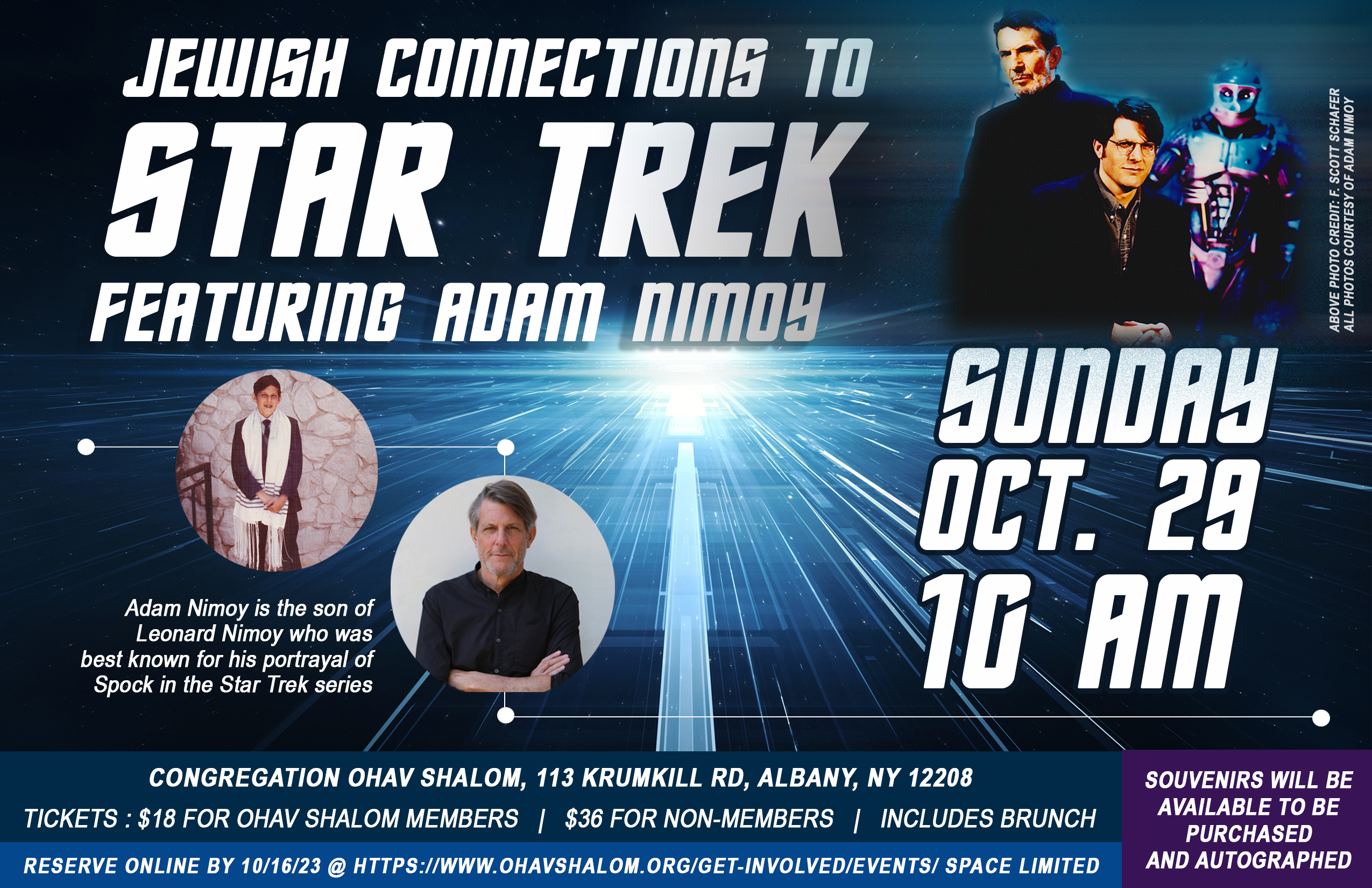 Jewish Connections to Star Trek featuring Adam Nimoy REGISTRATION CLOSED