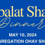 Kabbalat Shabbat Dinner May 10, 2024